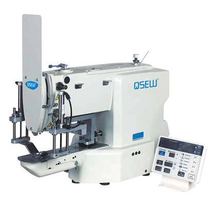 Bottone dell'azionamento diretto di QS-437G che attacca la macchina del cuscino del fermo della macchina per la macchina da cucire industriale del bartack del cuscino e del sostegno